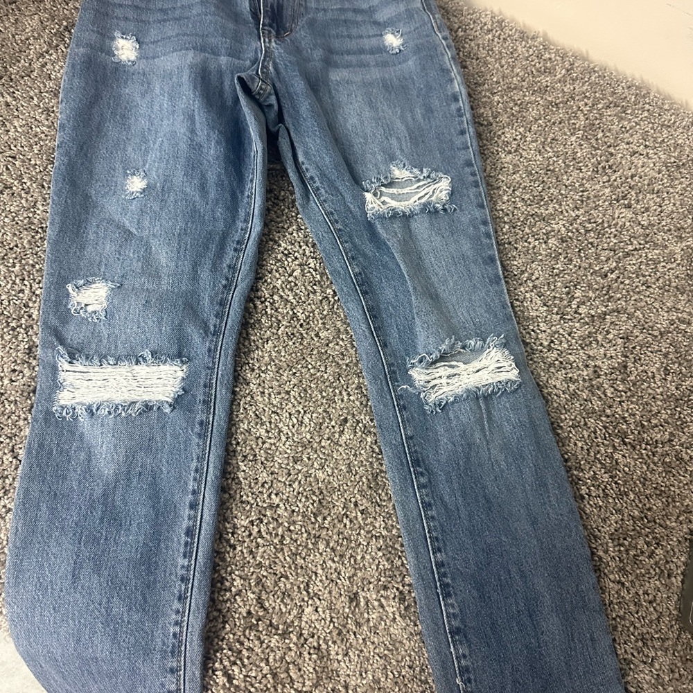 RSQ Light Blue Distressed Skinny Jeans
